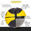 Synco HOOPER Series | Official Men's Basketball | Moulded Technology | 8 Panel | Yellow Black (Size-7)