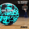 Synco CULTURE Series Basketball | Moulded Technology | 8 Panel | Blue Black (Size-5)