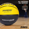 Synco HOOPER Series | Official Men's Basketball | Moulded Technology | 8 Panel | Yellow Black (Size-7)