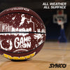 Synco CULTURE Series Basketball | Moulded Technology | 8 Panel | Brown White (Size-5)