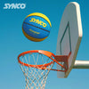 Synco HOOPER Series Basketball | Moulded Technology | 8 Panel | Blue Yellow (Size-5)