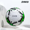 Synco Onyx football | Rubberized Stitched | Match | 32 Panel | Size - 5 (White)