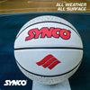 Synco CULTURE Series | Official Men's Basketball | Moulded Technology | 8 Panel | Grey white (Size-7)