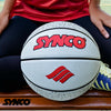 Synco CULTURE Series Basketball | Moulded Technology | 8 Panel | Grey White (Size-5)