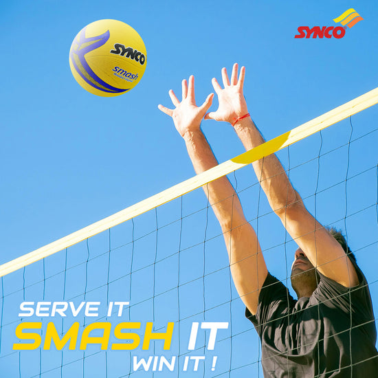 beach volleyball ball yellow smash synco volleyball
