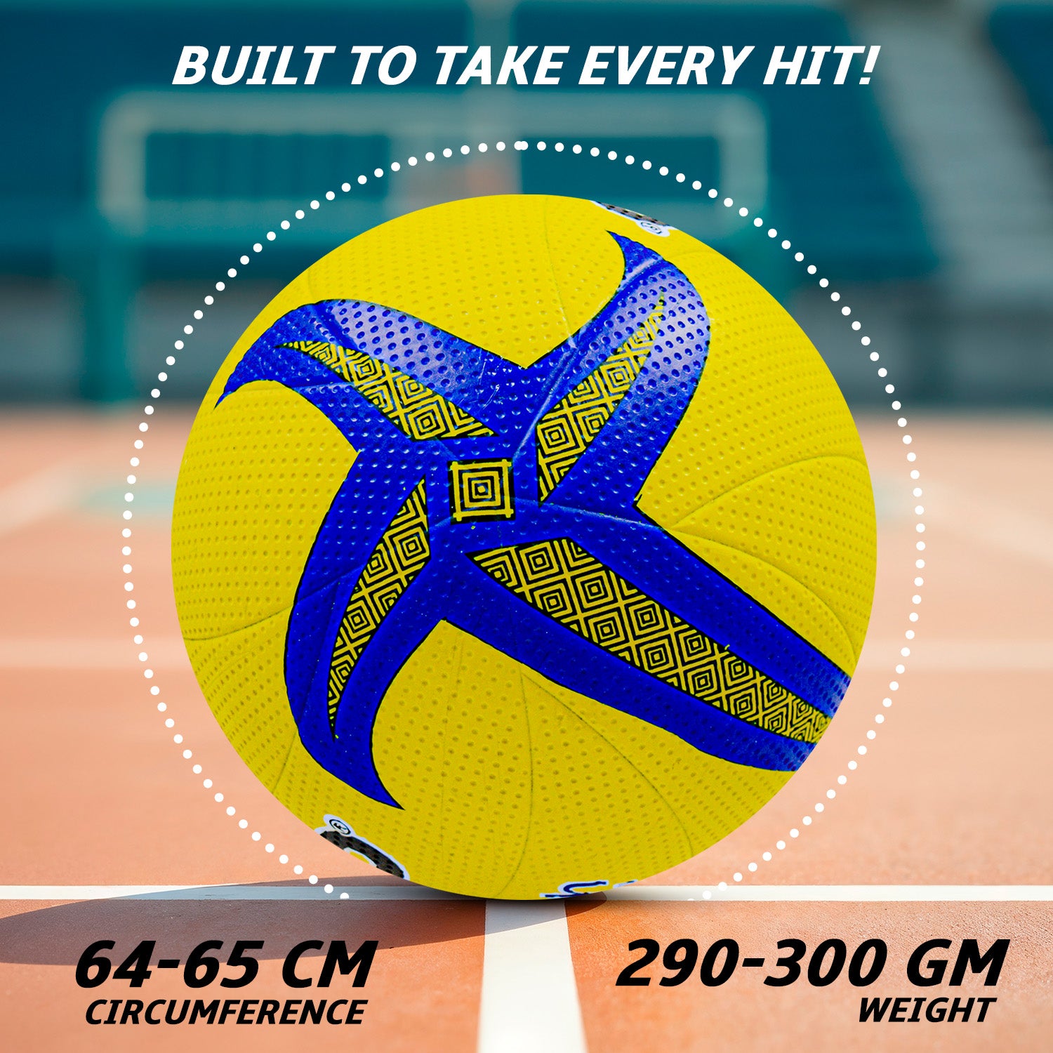 beacy volleyball ball synco size dimensions