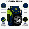 Synco Blaze Football Bag (Blue Green)