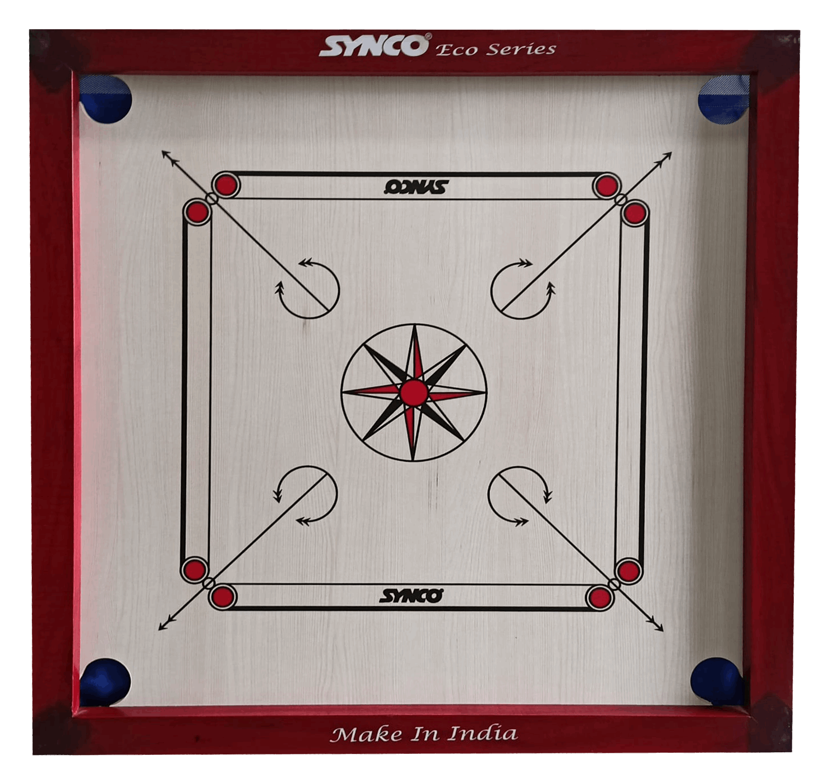 Synco Eco 33X33 inch Light weight Full size carrom board
