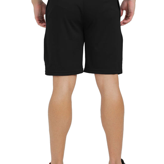 Synco Flare Active Shorts for Men black colour 
