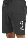 Synco Flex Active Sports Shorts for Men Dark Grey side front 