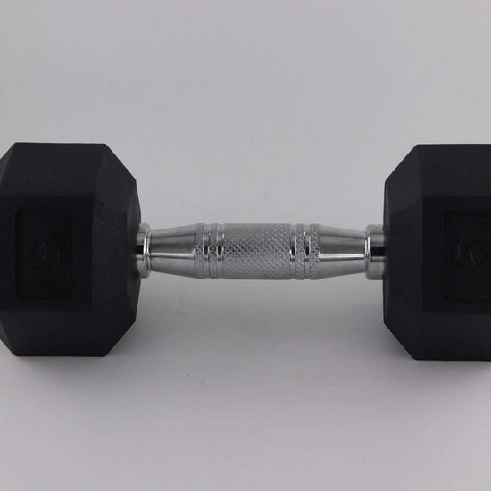 Synco Rubber Coated dumbbell Pair (2 x 5 KG) - 3