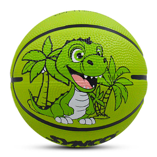 Synco Basketball dino green front Kids