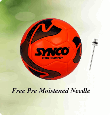 SYNCO Euro Championship PU Football/Soccer Ball Size-5 <br>Orange - 5