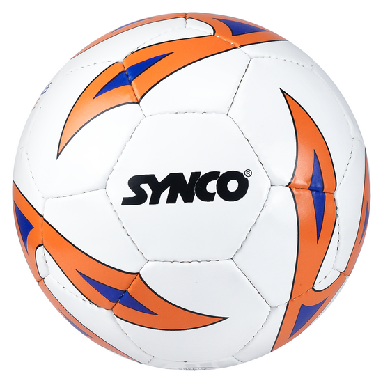Rubber football 32 panel hand stitched front 