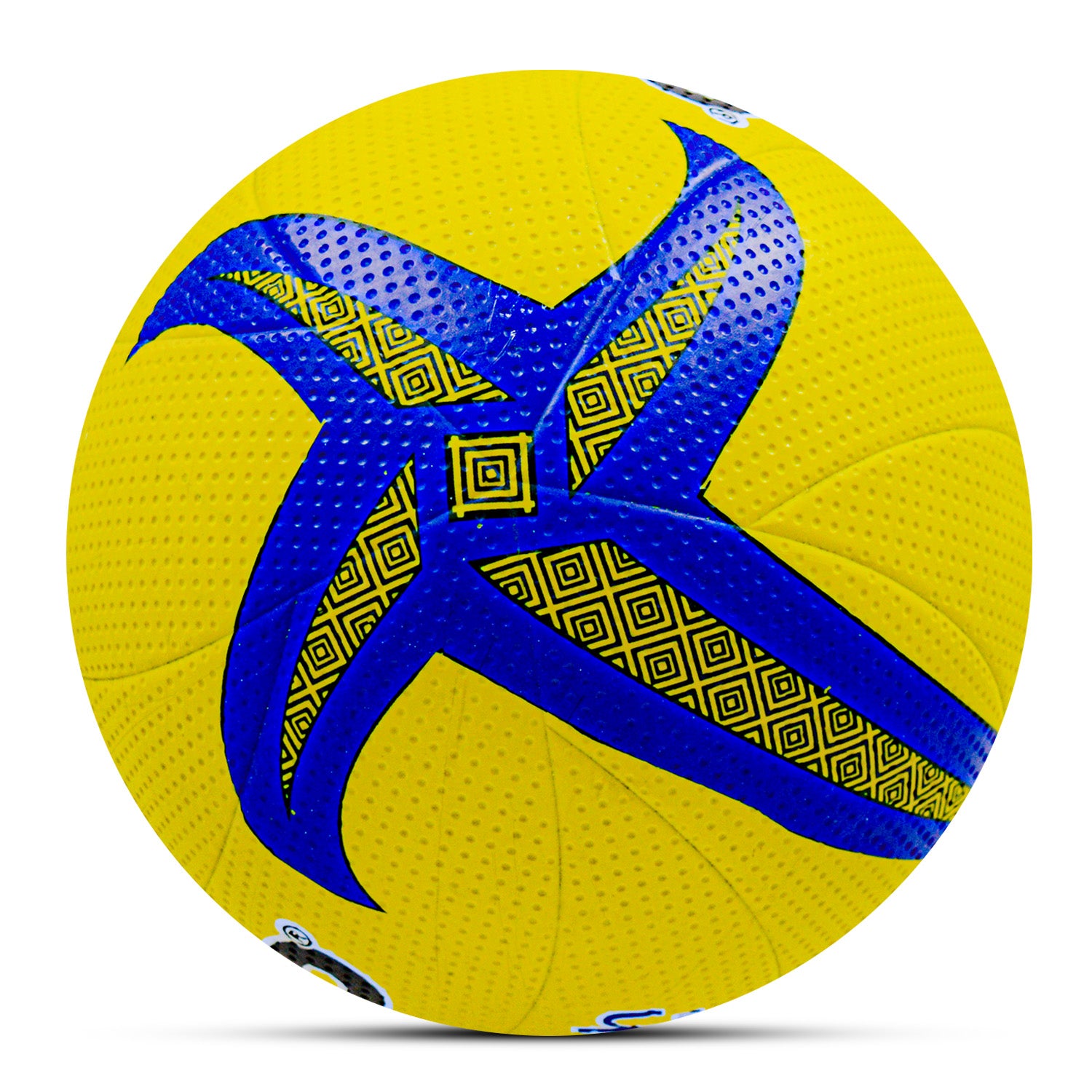 Synco Yellow and blue Volleyballon side