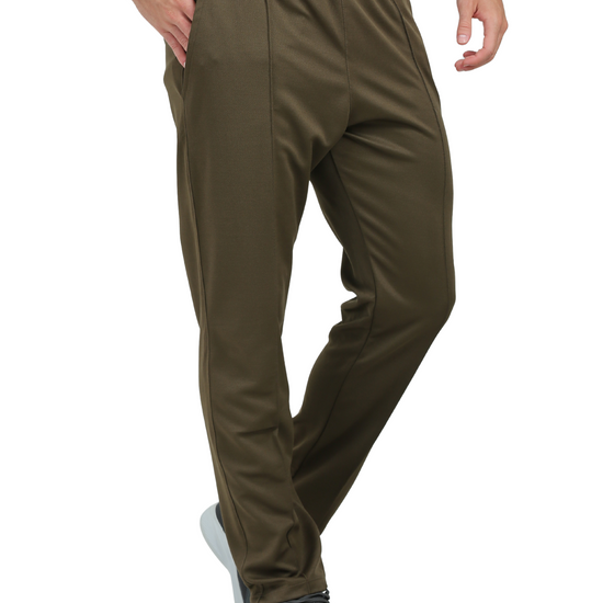 Synco Aeris Performance Trackpant for Men in Olive Green colour 
