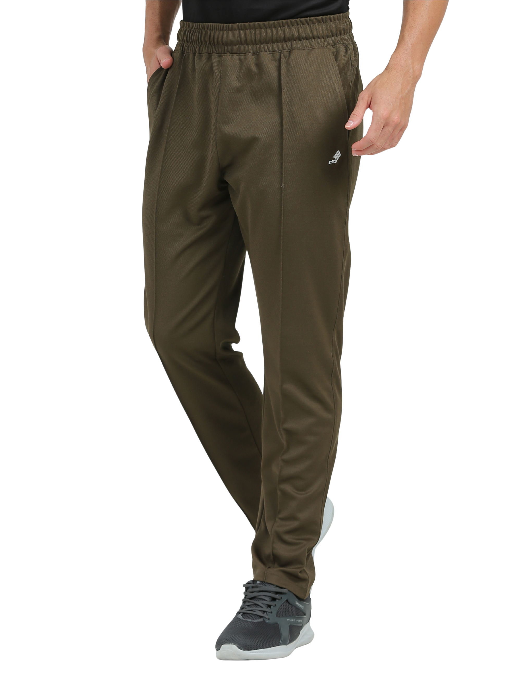 Synco Aeris Performance Trackpant for Men Olive Green- Ideal for Activewear, Running, Gymwear
