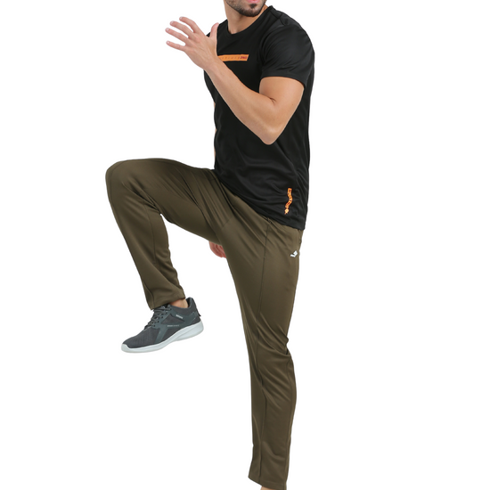 Synco Aeris Performance Trackpant for Men in Olive Green colour  - Ideal for Activewear, Running
