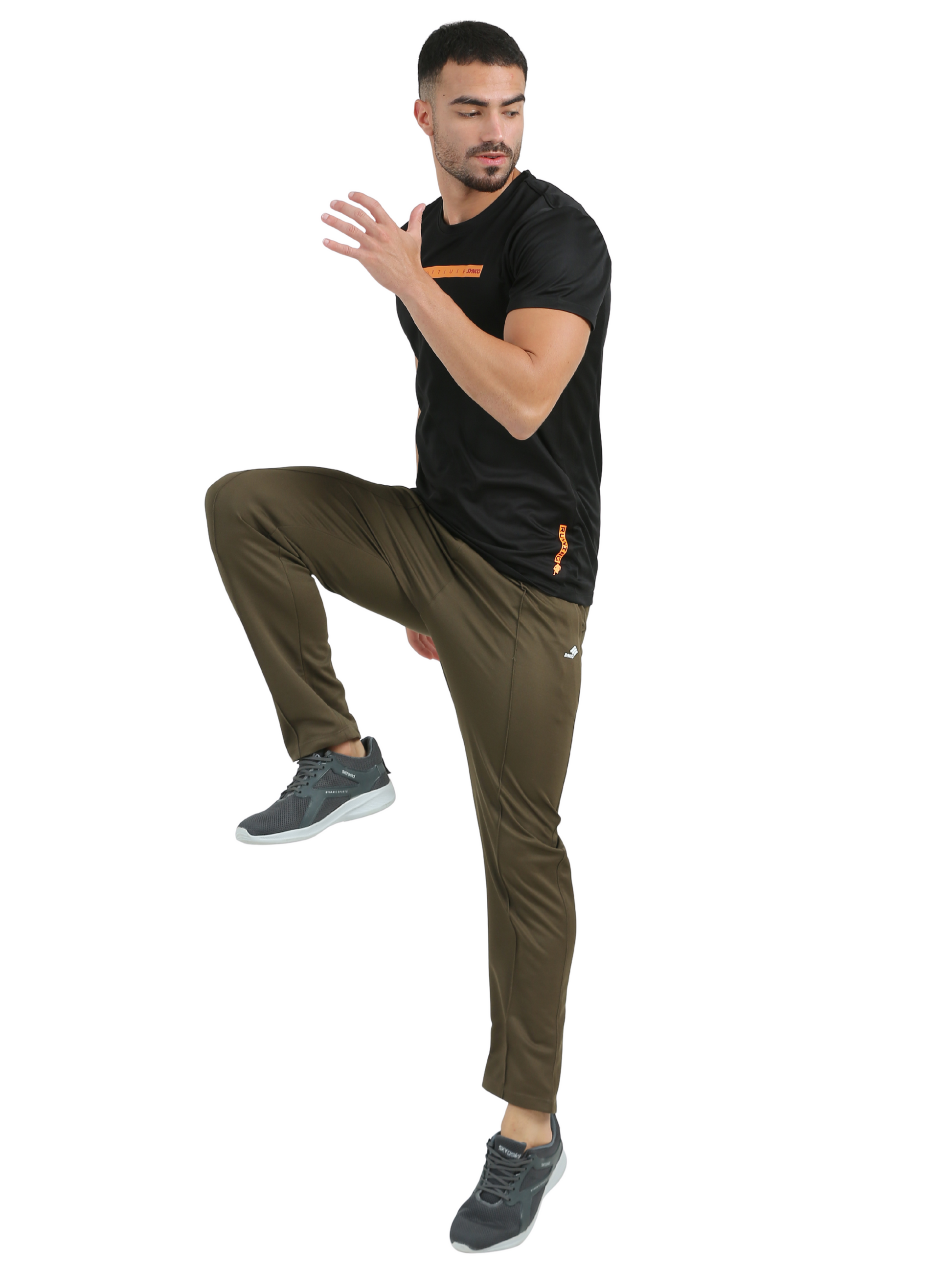Synco Aeris Performance Trackpant for Men in Olive Green colour  - Ideal for Activewear, Running