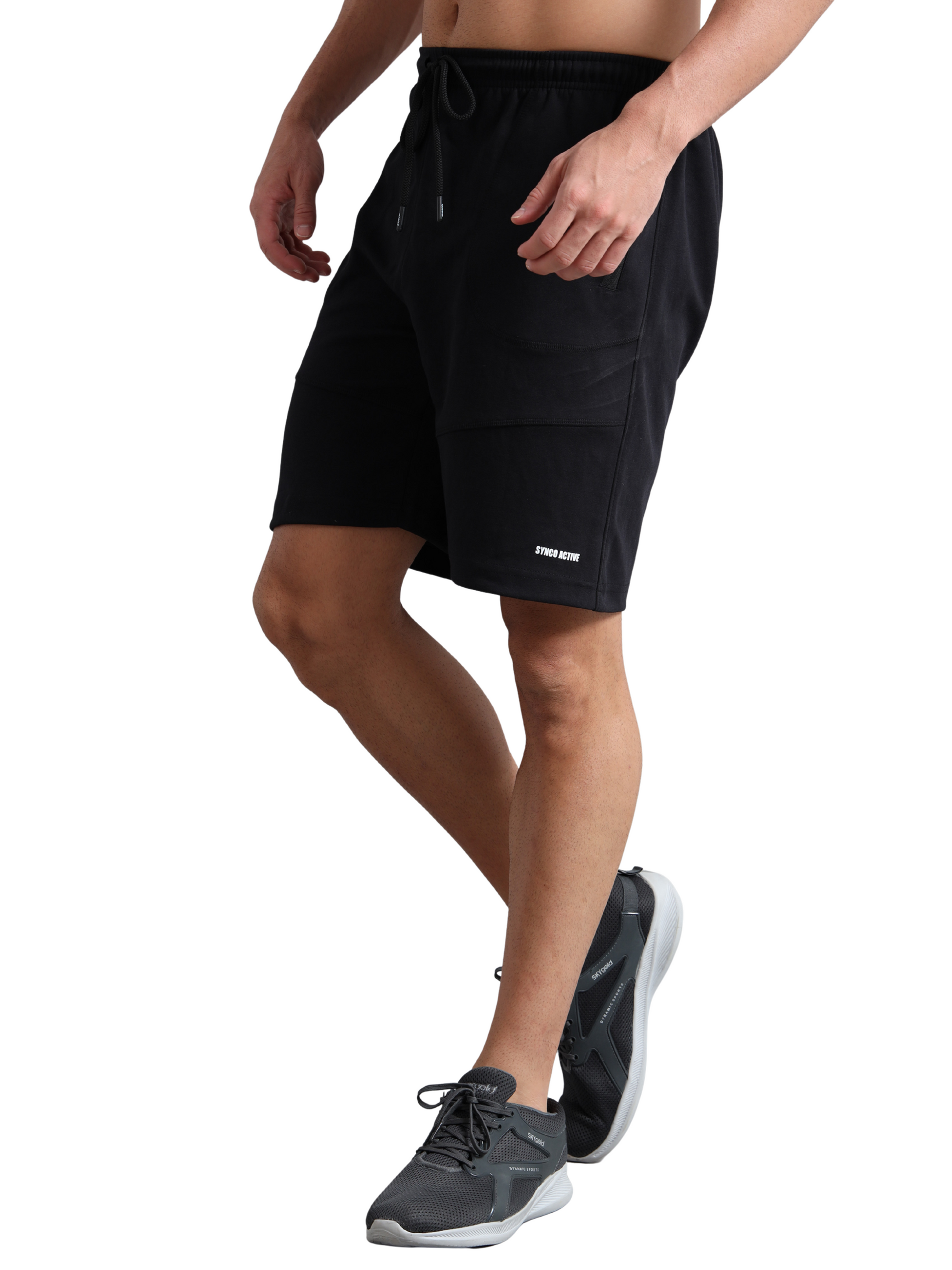 Synco AeroFlex Shorts For Men black colour 
