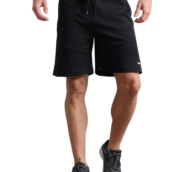 Synco AeroFlex Shorts For Men black colour front 