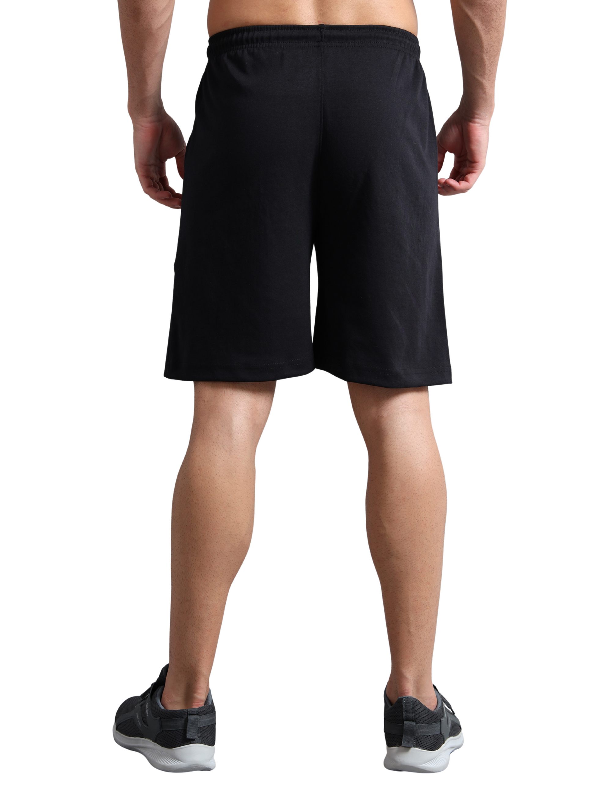 Synco AeroFlex Shorts For Men  in Dark-Grey colour  back 
