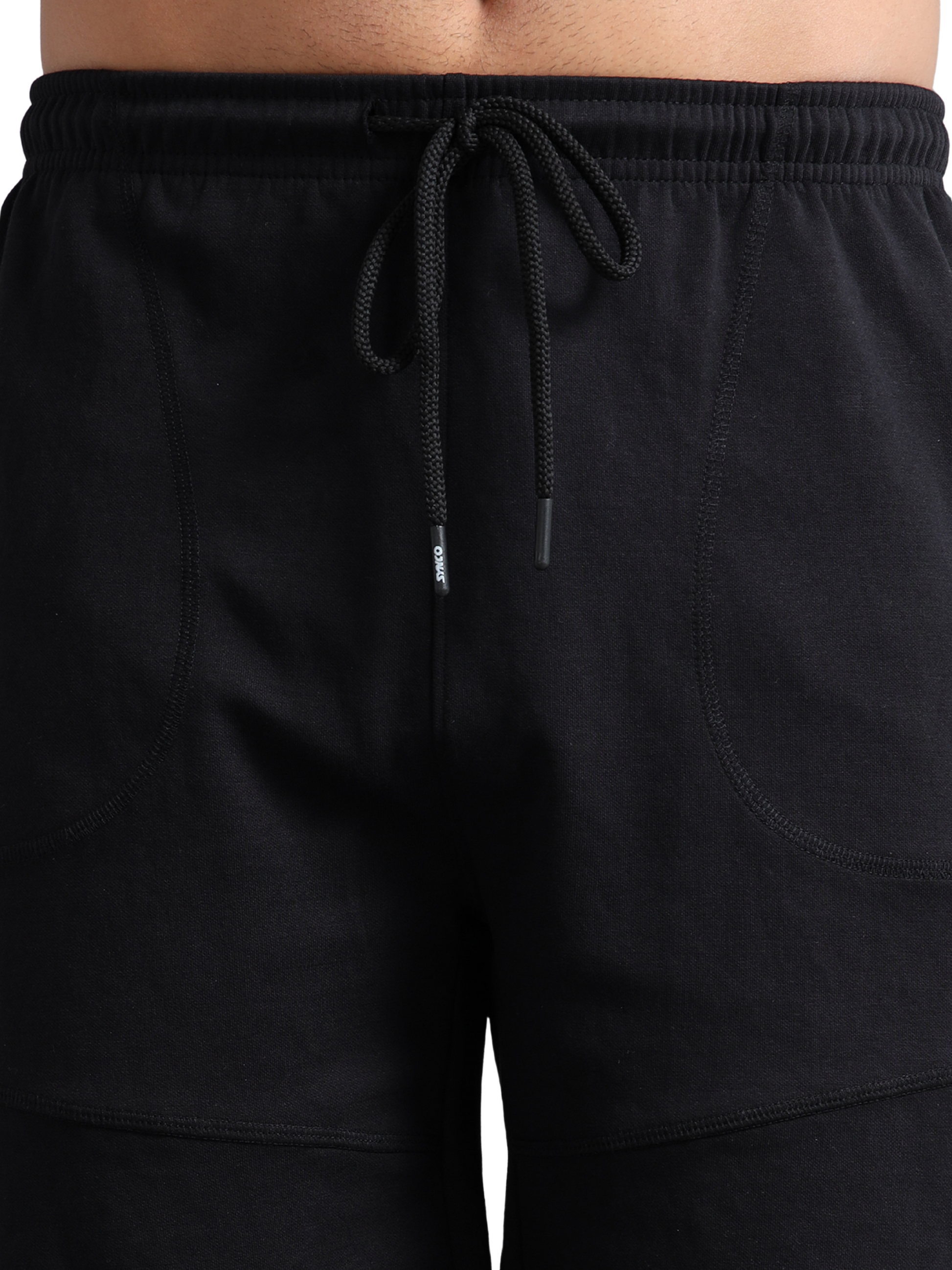 Synco AeroFlex Shorts For Men (Dark-Grey) front 