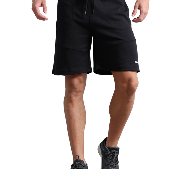 Synco AeroFlex Shorts For Men Black colour front 