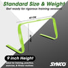 Synco Agility Flat/Round Hurdles 
 Green 9inch height