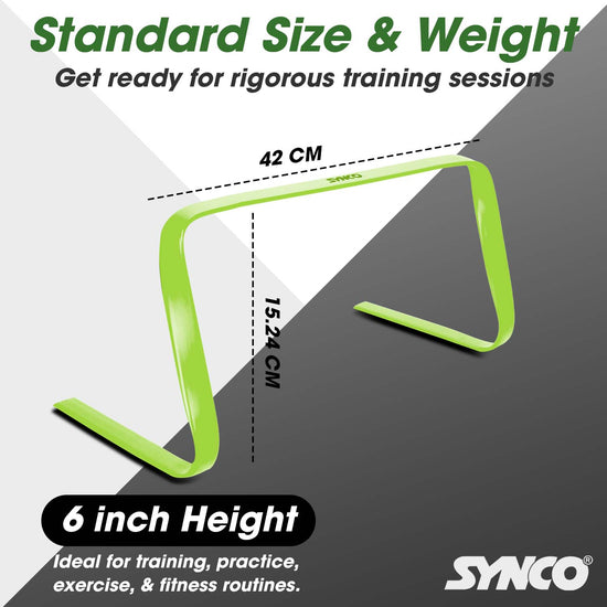 Synco Agility Flat/Round Hurdles Green size ratio
