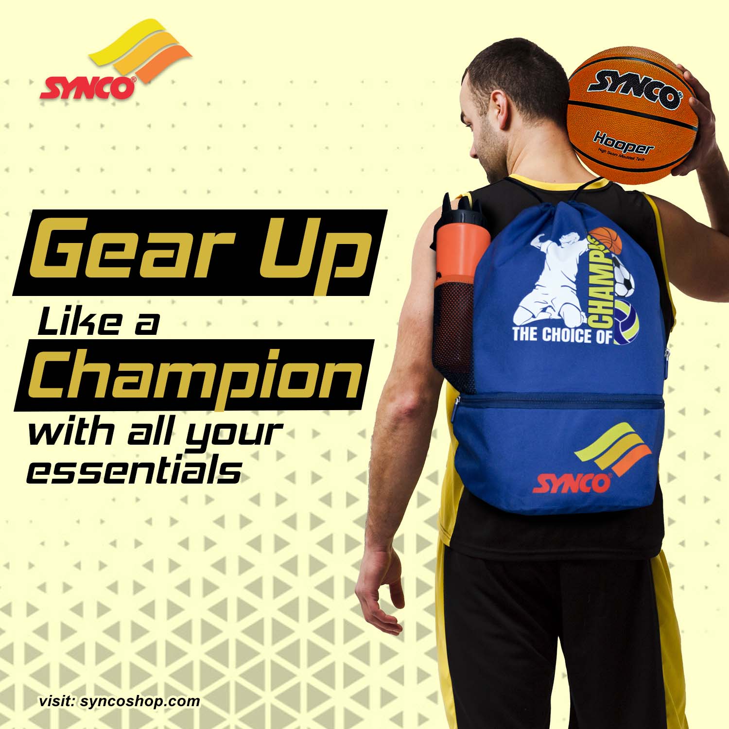 Synco Champion Ball carrying Sports Bag (Small) Blue
