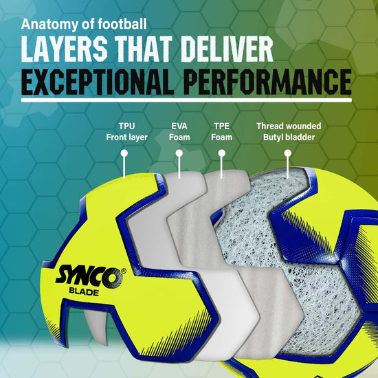Synco Blade Hybrid Football construction