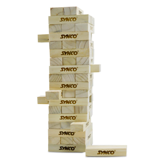Synco Blocks Stacking Game Tumbling Tower Best Wooden Puzzle Game for Children & Adults