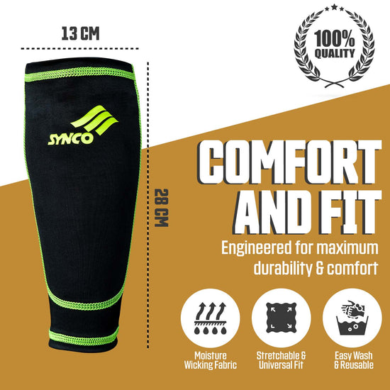 Synco Bolt Shin Guard with Fit and Comfert