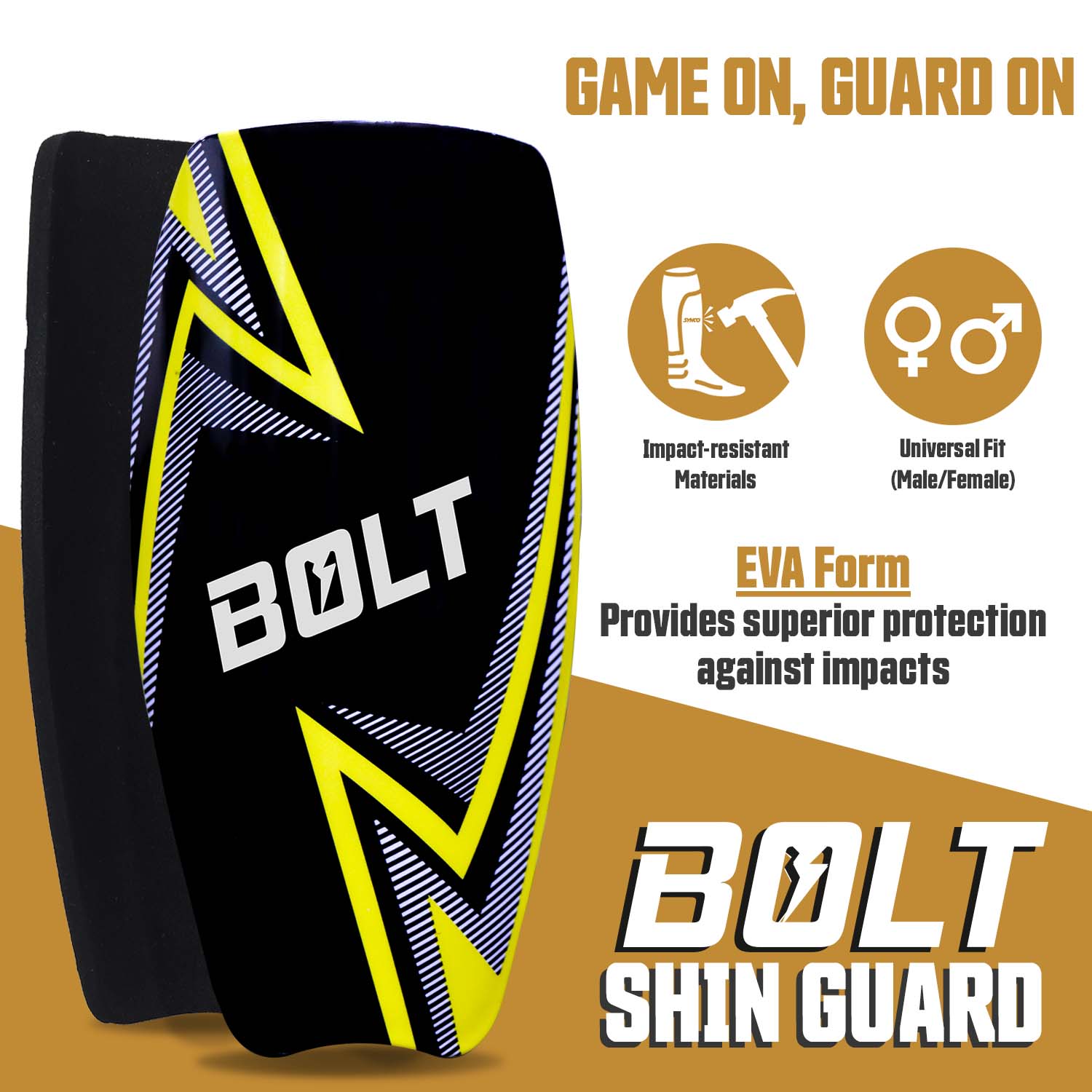 Synco Bolt Shin Guard built quality