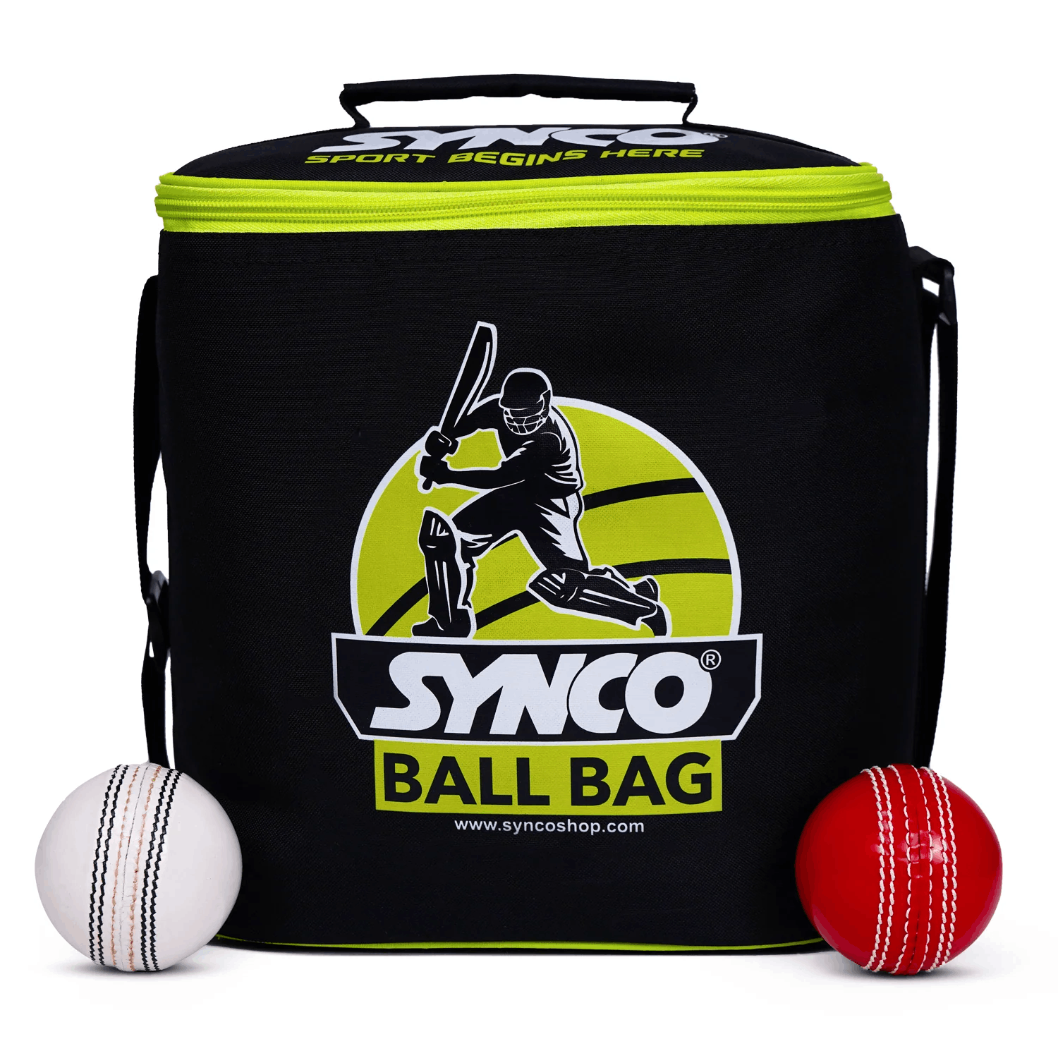 Black-coloured cricket ball bag by synco 