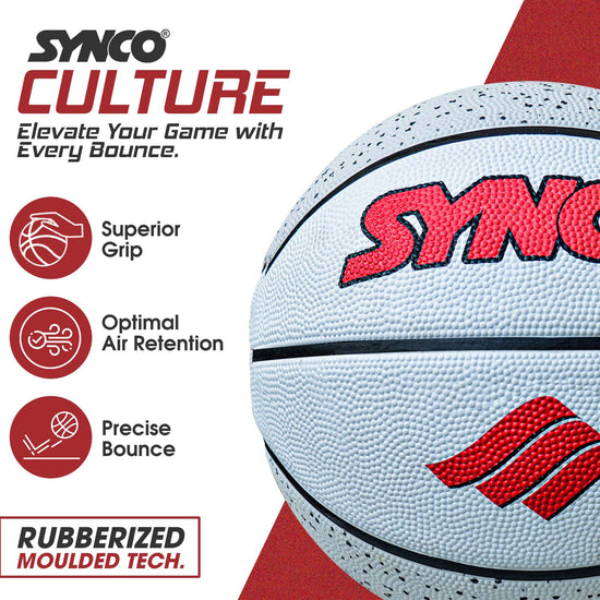 Synco Culture grey white basketball build features