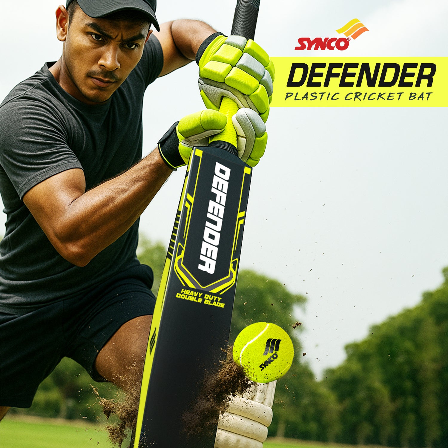 Synco Defender Plastic Cricket Bat gameplay 