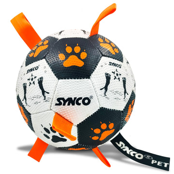 Synco Dog Toy Football Graphic Orange front