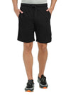 Synco Flare Active Shorts for Men  in Black front 