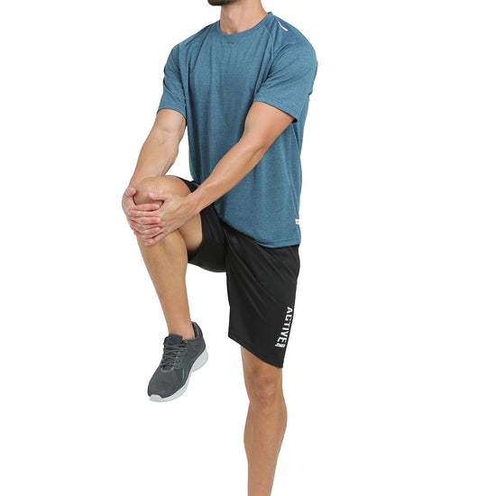 Synco Flex Active Sports Shorts for Men Dark Grey colour 