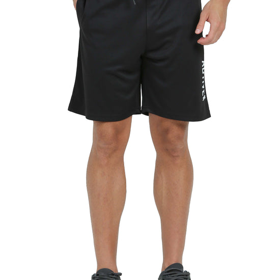 Synco Flex Active Sports Shorts for Men black front 