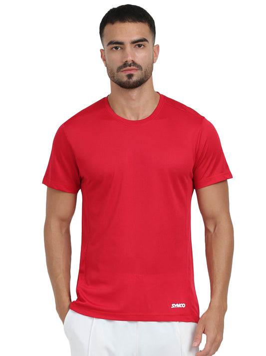 Synco Flo fit Red Tshirt Front