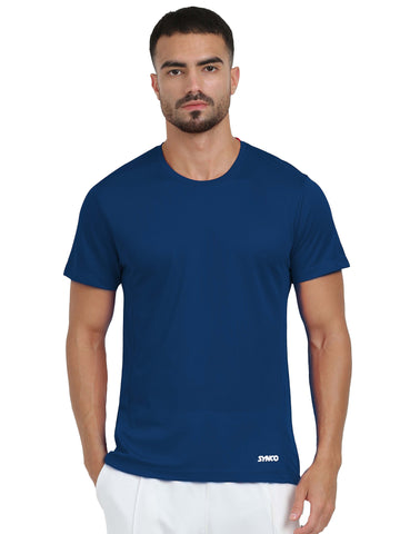 Synco Blue Flo Fit Tshirt Front