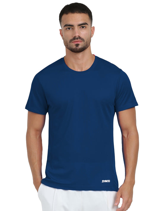 Synco Blue Flo Fit Tshirt Front