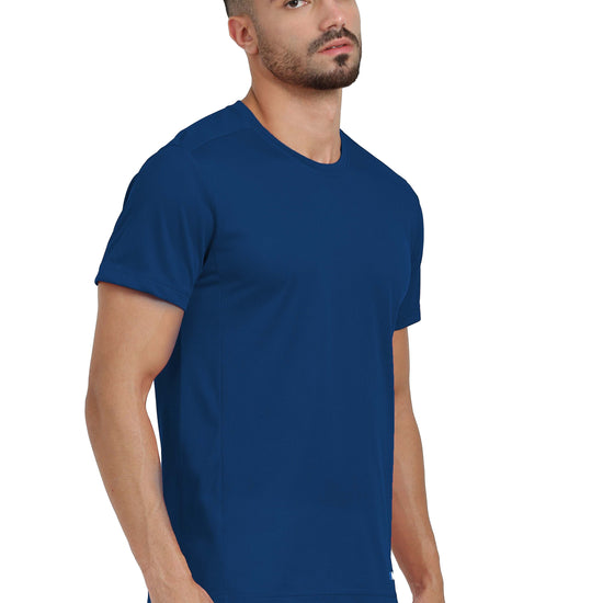 Synco Flo Fit Blue Tshirt side Front
