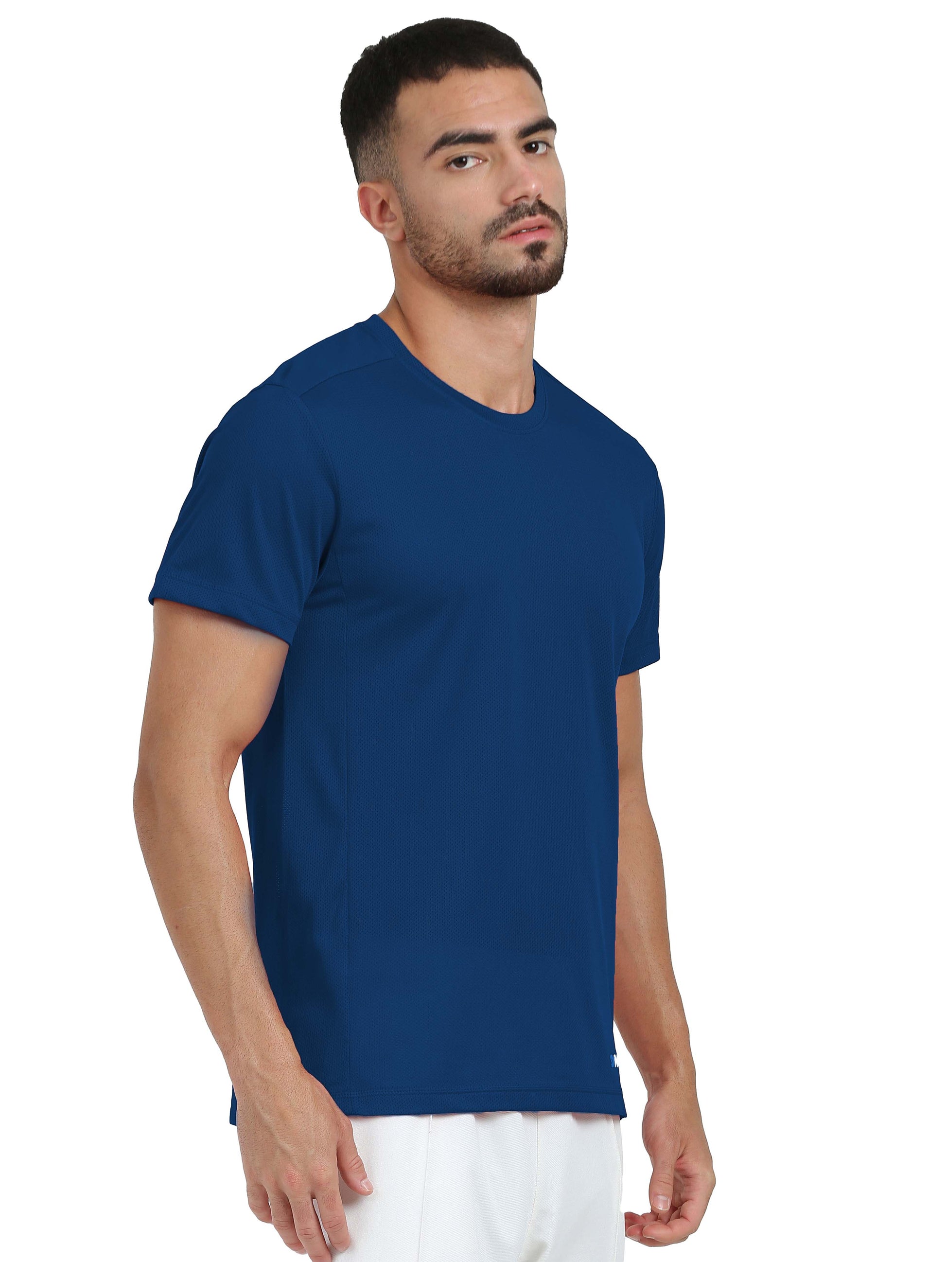 Synco Flo Fit Blue Tshirt side Front