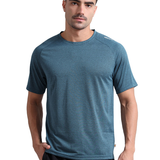 Synco Fusion Sports Tshirt for Men Blue color front
