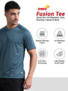 Synco Fusion Sports Tshirt for Men Blue color features