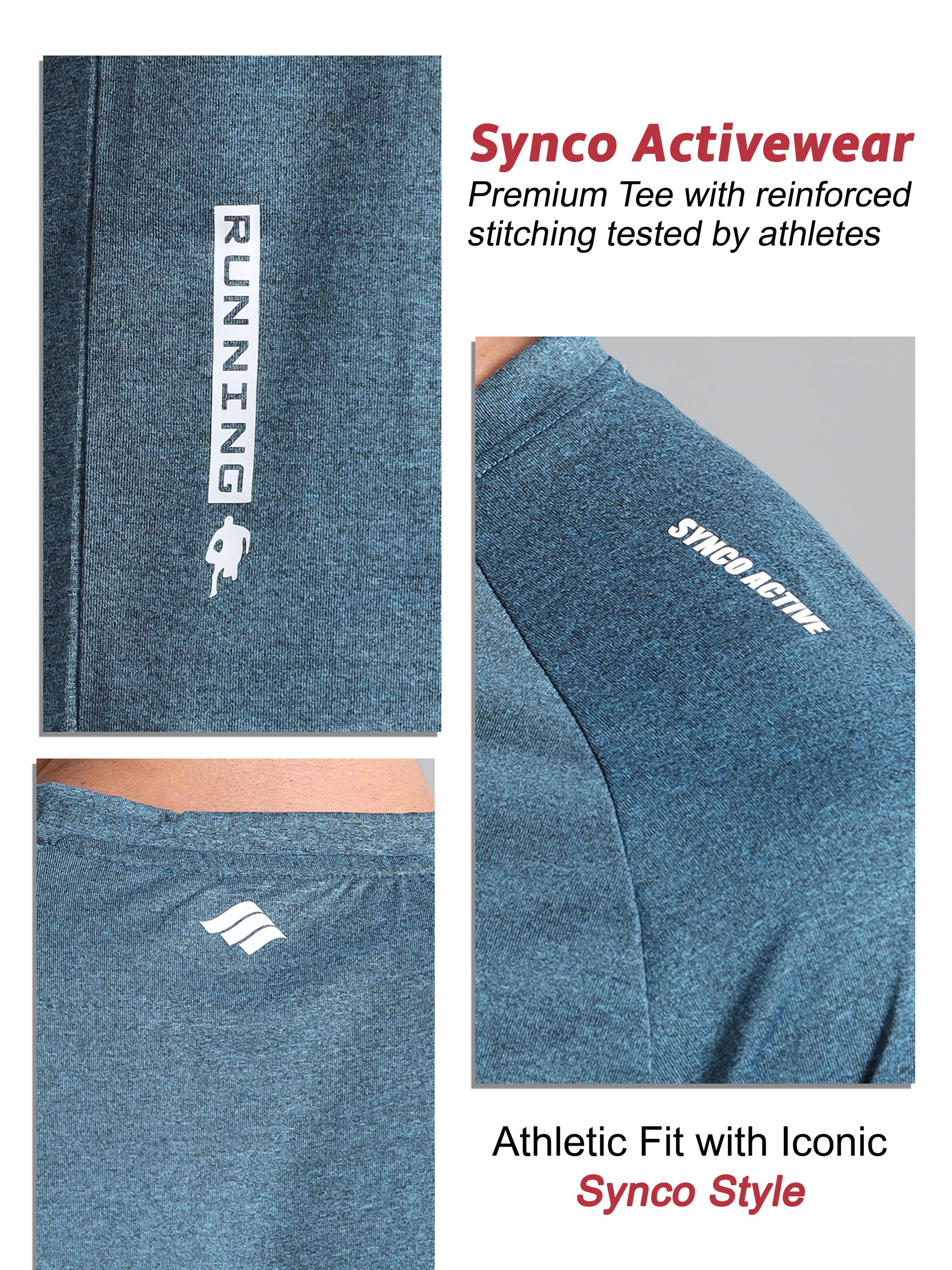 Synco Fusion Sports Tshirt for Men premium